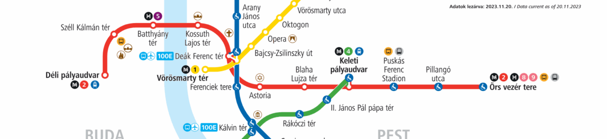 Utforska Budapest med den röda metrolinjen (M2)